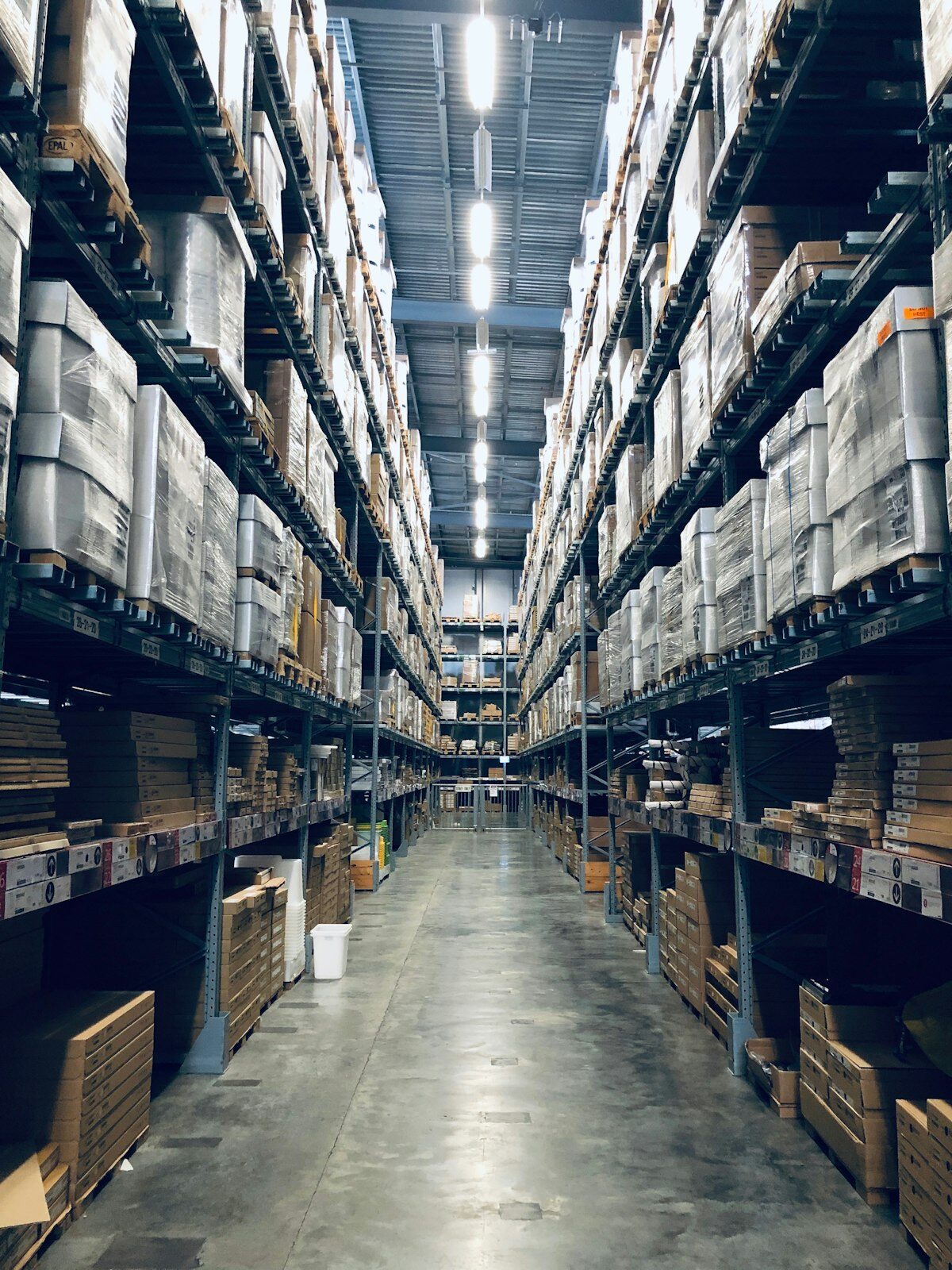 Industrial warehouse interior